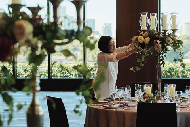 経験者募集｜花弘とともに携わる 椿山荘東京の婚礼装花